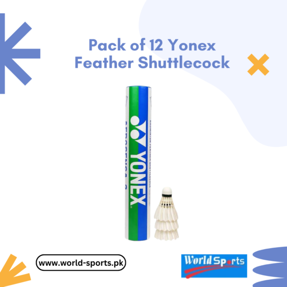 Yonex Feather Shuttlecock – Pack of 12 | Premium Tournament-Grade Badminton Birdies for Professional & Recreational Play
