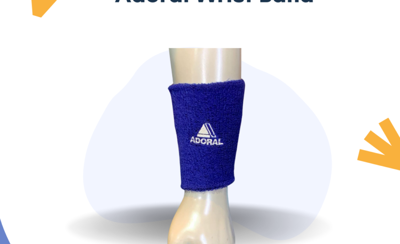 Pair of Adoral Wristbands – Sweat-Absorbing, Stretchable & Durable Sports Wristbands