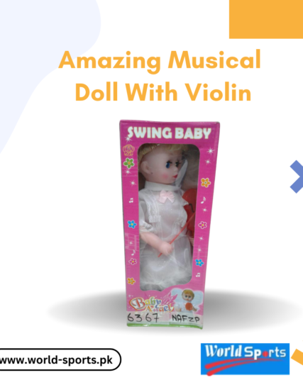 Amazing Musical Doll with Violin – Interactive Light & Sound Toy for Kids