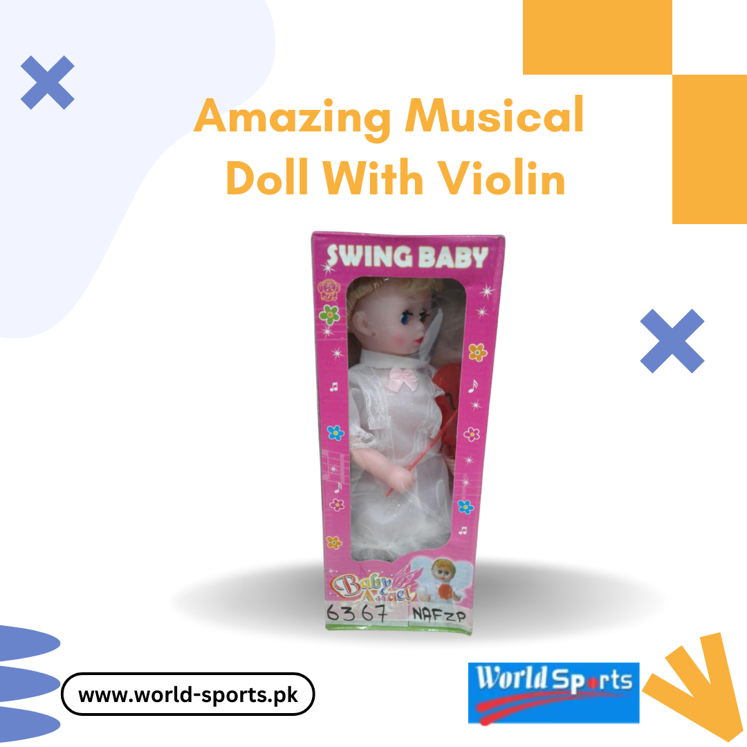 Amazing Musical Doll with Violin – Interactive Light & Sound Toy for Kids