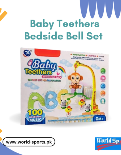 Baby Teethers Bedside Bell Set – Soothing Hanging Crib Toy with Rattles & Soft Teething Toys