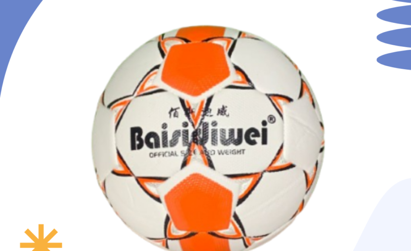 Baisidiwei Football – Official Size 5 Soccer Ball, Premium PU Leather, Durable & Machine-Stitched, Ideal for Training & Matches