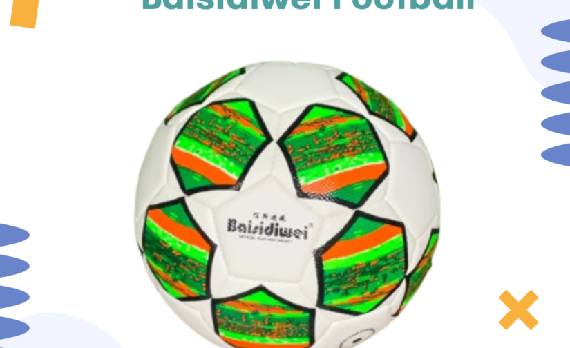 Baisidiwei Football – Premium Size 5 Soccer Ball, Durable PU Leather, Machine-Stitched, Ideal for Training & Matches