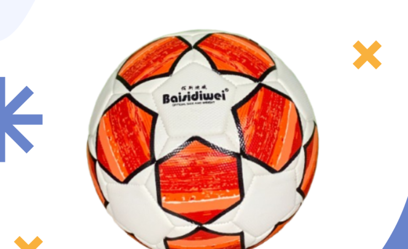 Baisidiwei Football – Premium Size 5 Soccer Ball, Durable PU Leather, Machine-Stitched for Precision, Ideal for Training & Matches