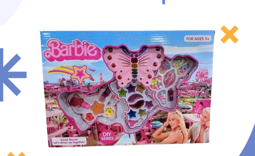 Barbie Makeup Set – Beauty & Glamour Playset for Kids with Fashion Accessories