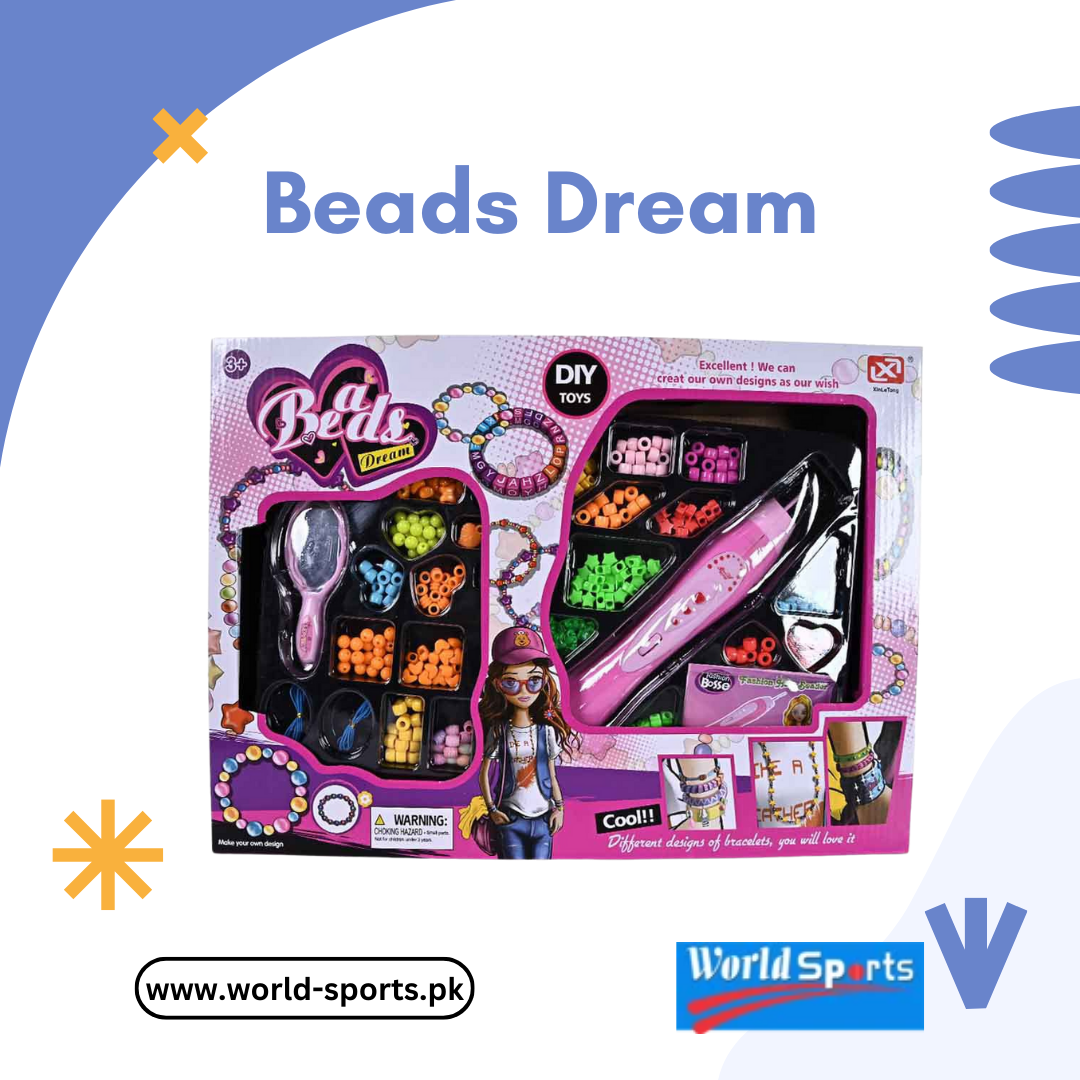 Beads Dream – Creative DIY Jewelry-Making Kit for Kids with Colorful Beads & Accessories