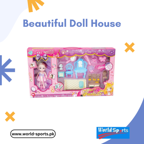 Beautiful Dollhouse – Deluxe Multi-Room Playset with Furniture, Lights & Accessories for Kids