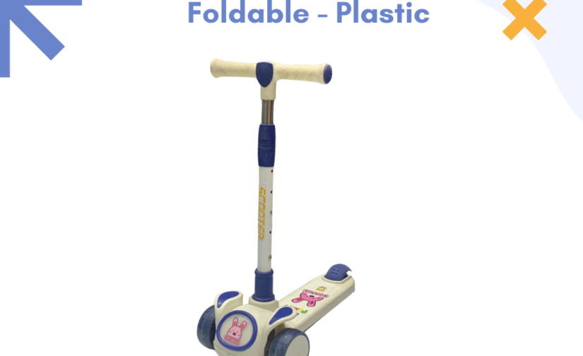 Bonnie Scooty for Kids – Height Adjustable, Foldable, Lightweight Plastic Frame – Fun & Safe Ride