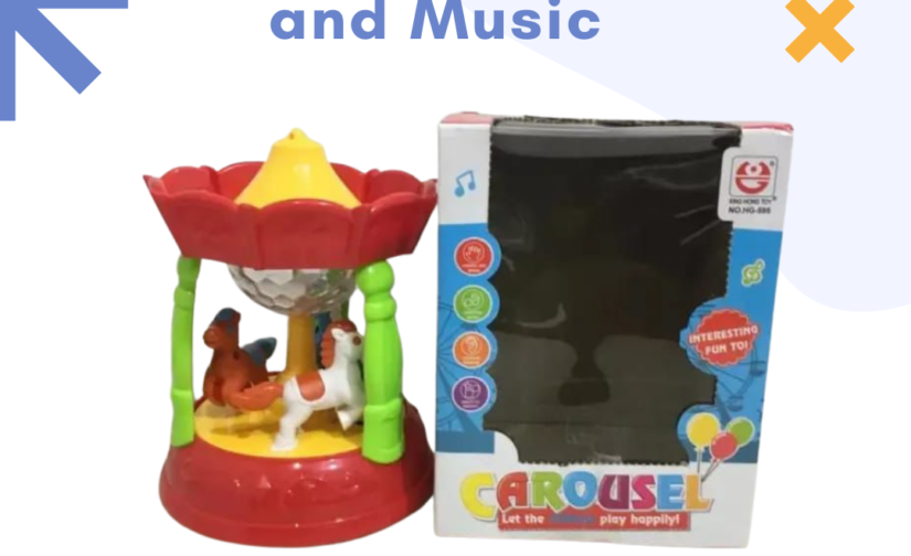 Carousel Light & Music Toy – Spinning Musical Carousel with Colorful Lights & Melodies | Fun & Engaging Toy