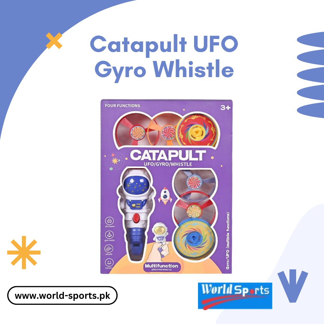 Catapult UFO Gyro Whistle – High-Flying Spinning Disc Toy with Sound Effects