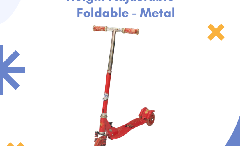 Dabang Scooty for Kids – Height Adjustable, Foldable, Sturdy Metal Frame – Safe & Smooth Ride