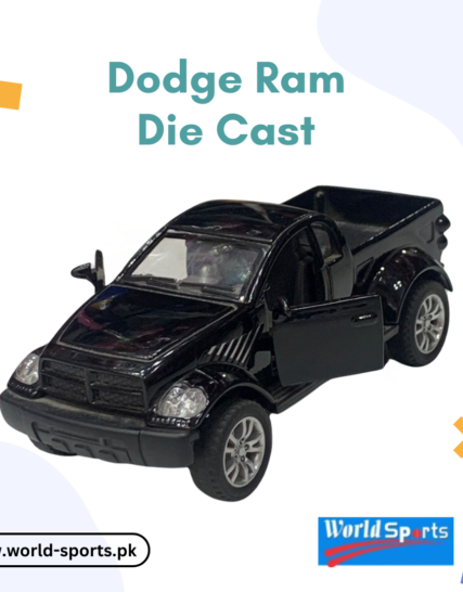Dodge Ram Die-Cast Model Truck – 1:32 Scale, Metal Body, Pull-Back Action, Off-Road Pickup Replica