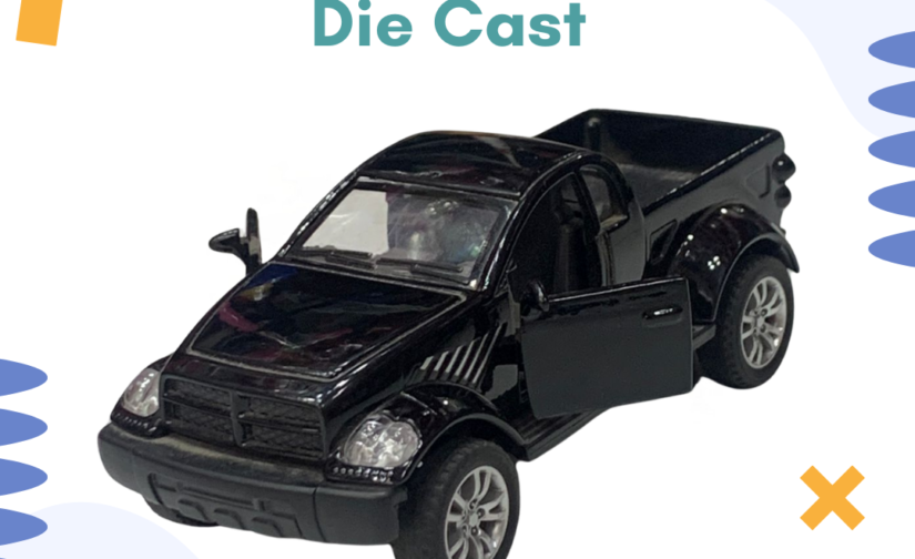 Dodge Ram Die-Cast Model Truck – 1:32 Scale, Metal Body, Pull-Back Action, Off-Road Pickup Replica