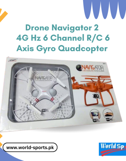 Drone Navigator 2.4GHz 6-Channel R/C Quadcopter – 6-Axis Gyro, High-Performance Remote Control Drone