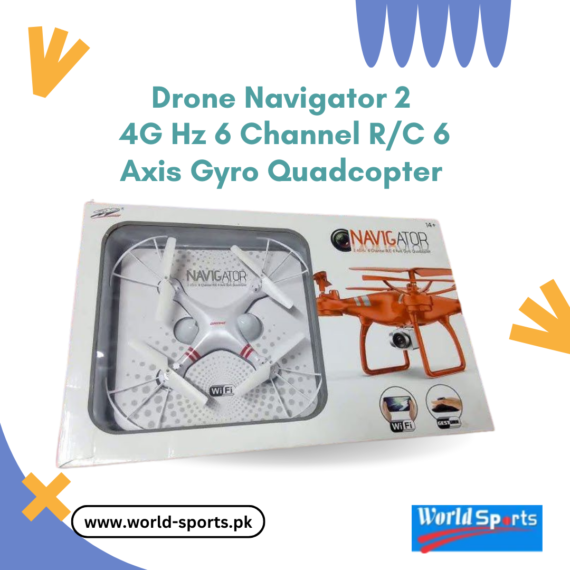 Drone Navigator 2.4GHz 6-Channel R/C Quadcopter – 6-Axis Gyro, High-Performance Remote Control Drone