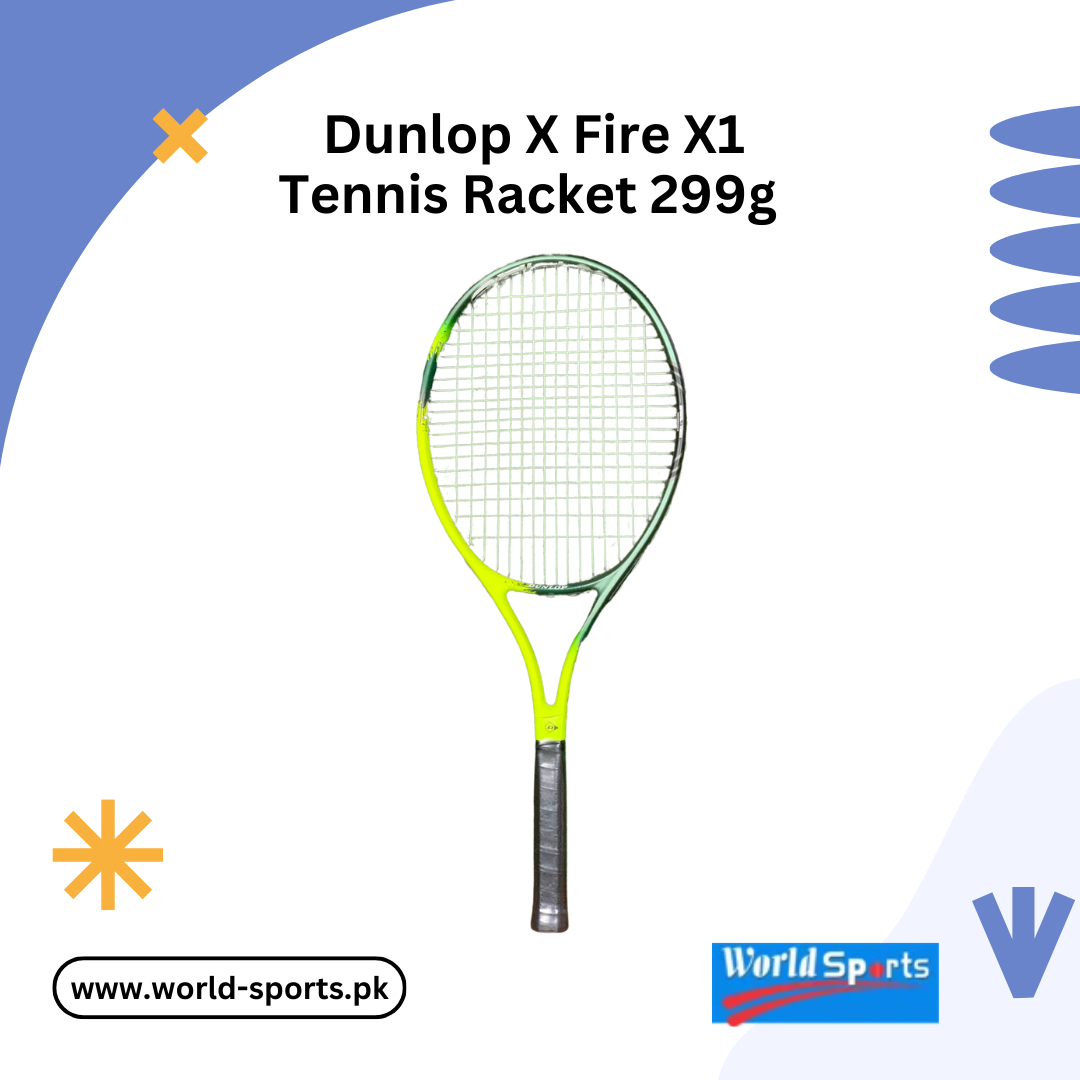 Dunlop X Fire X1 Tennis Racket 299g – Powerful & Lightweight Racquet for All Skill Levels