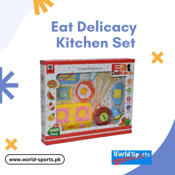 Eat Delicacy Kitchen Set – Interactive Pretend Play Cooking Set for Kids with Realistic Utensils & Accessories