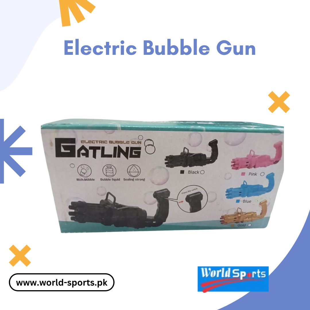 Electric Bubble Gun – Automatic Bubble Blower Toy for Kids with Colorful Lights & Music