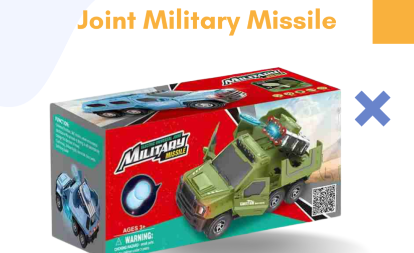 Electric Universal Joint Military Missile Truck – Battery-Operated Rotating Army Vehicle with Lights & Sound
