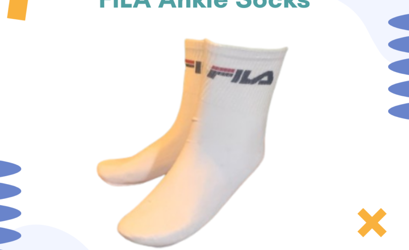 FILA Ankle Socks – Premium Cotton Blend, Breathable & Comfortable Low-Cut Socks