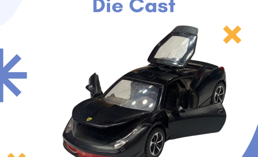 Ferrari Die-Cast Model Car – 1:32 Scale, Metal Body, Pull-Back Action, Realistic Sports Car Replica