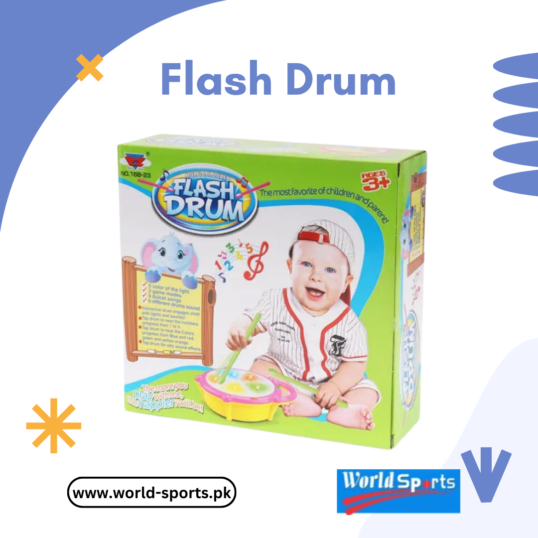 Flash Drum – Interactive Musical Drum Toy with Lights, Sounds & Educational Play for Kids