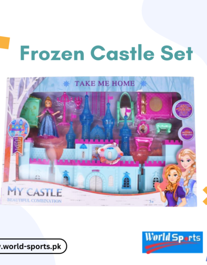 Frozen Castle Playset for Kids – Magical Ice Castle with Lights & Accessories, Princess Dollhouse Toy