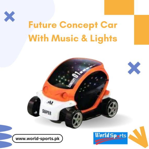 Future Concept Car with Music & Lights – High-Speed Toy Car for Kids with Flashing LED & Sound Effects