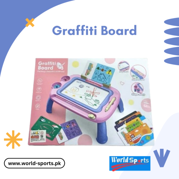 Graffiti Drawing Board – Creative Erasable Doodle Board for Kids with Stylus & Colorful Display