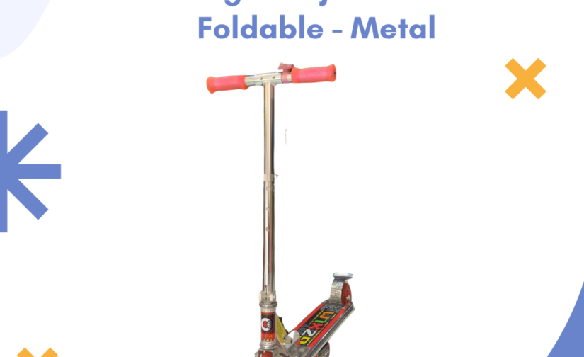 Gzxlm Scooty for Kids – Height Adjustable, Foldable, Durable Metal Frame – Smooth & Safe Ride