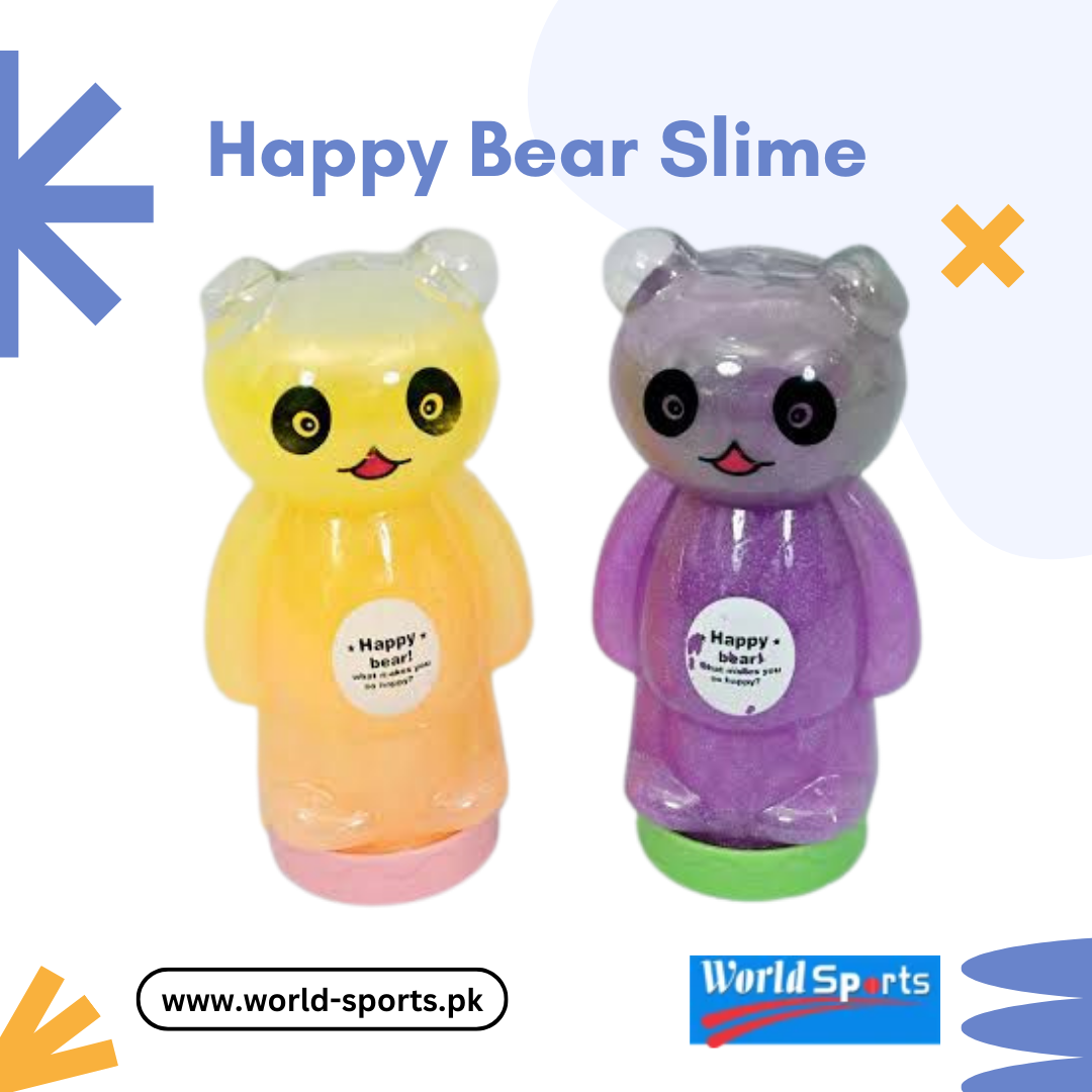 Happy Bear Slime – Soft, Stretchy & Scented Slime with Cute Bear Charm for Kids & DIY Fun