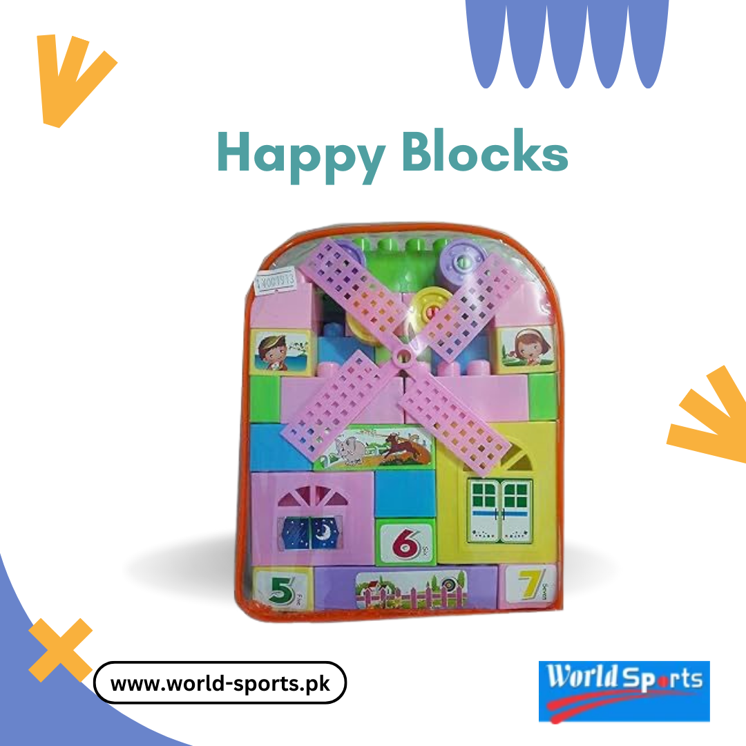 Happy Blocks – Colorful Building Block Set for Kids, Educational & Creative Play Toy