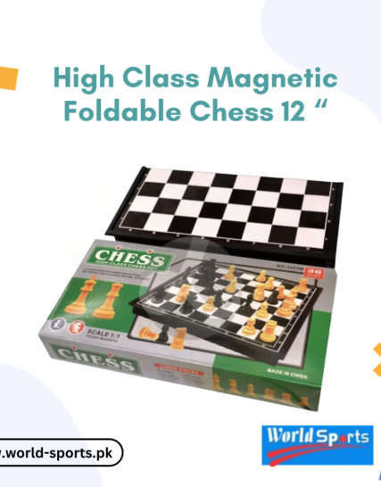 High-Class Magnetic Foldable Chess Set – 12" Premium Wooden Board with Strong Magnetized Pieces