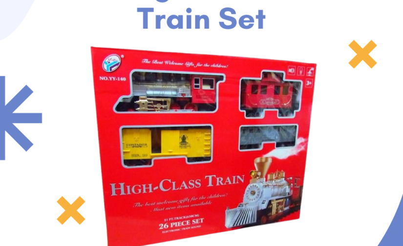 High-Class Train Set – Battery Operated Toy Train with Tracks & Realistic Sounds