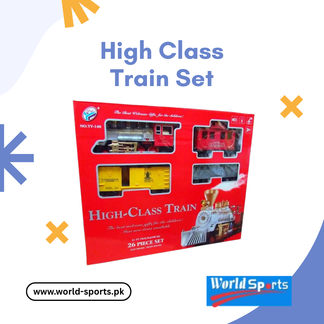 High-Class Train Set – Battery Operated Toy Train with Tracks & Realistic Sounds
