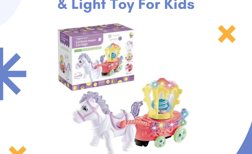 Horse Carriage Music & Light Toy for Kids – Magical Musical Carriage with Flashing Lights & Interactive Play