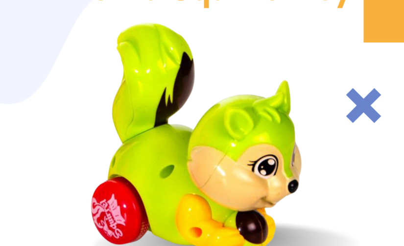 Inertia Squirrel Toy – Friction-Powered Cute Animal Toy for Kids