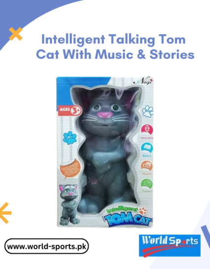 Intelligent Talking Tom Cat with Music & Stories – Interactive Educational Toy for Kids