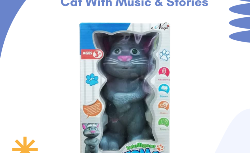 Intelligent Talking Tom Cat with Music & Stories – Interactive Educational Toy for Kids