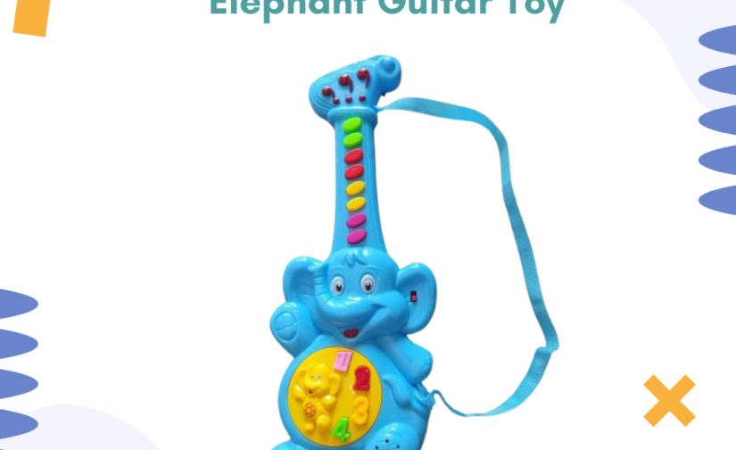 Jinming Musical Instrument Elephant Guitar Toy – Interactive Educational Guitar for Kids with Lights & Sounds