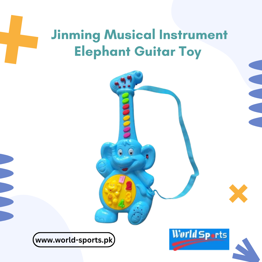 Jinming Musical Instrument Elephant Guitar Toy – Interactive Educational Guitar for Kids with Lights & Sounds