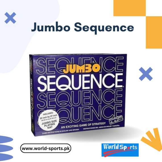 Jumbo Sequence – Classic Strategy Board Game for Family Fun and Entertainment