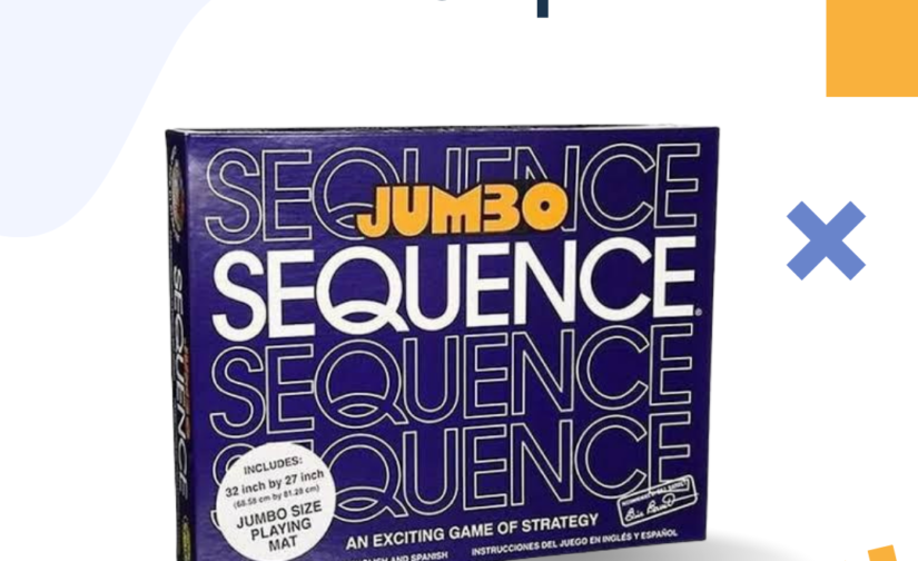 Jumbo Sequence – Classic Strategy Board Game for Family Fun and Entertainment
