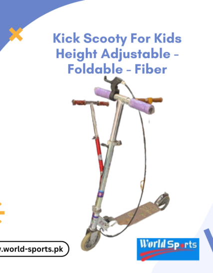 Kick Scooty for Kids – Height Adjustable, Foldable, Lightweight Fiber Frame – Safe & Smooth Ride