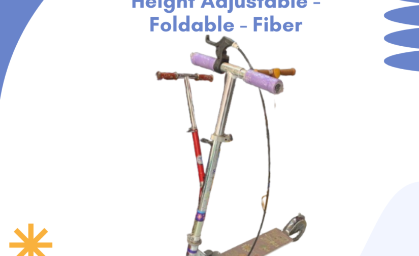 Kick Scooty for Kids – Height Adjustable, Foldable, Lightweight Fiber Frame – Safe & Smooth Ride