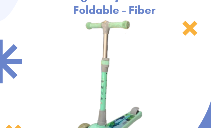 Kick Scooty for Kids – Height Adjustable, Foldable, Lightweight Fiber Frame – Safe & Smooth Ride