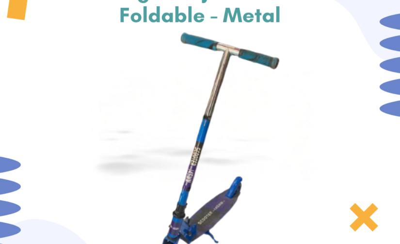 Kick Scooty for Kids – Height Adjustable, Foldable, Sturdy Metal Frame – Safe & Smooth Ride