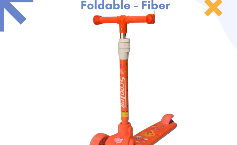 Kick Scooty for Kids – Height Adjustable, Foldable, Lightweight Fiber Frame – Safe & Smooth Ride