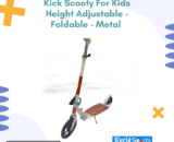 Kick Scooty for Kids – Height Adjustable, Foldable, Sturdy Metal Frame – Safe & Smooth Ride