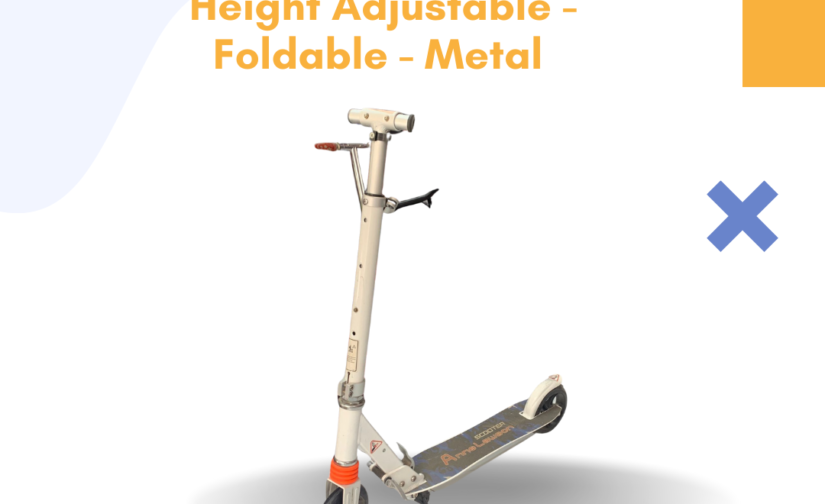 Kick Scooty for Kids – Height Adjustable, Foldable, Durable Metal Frame – Smooth & Safe Ride